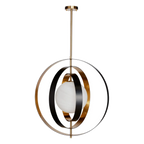 Bramley Pendant - Gold & Black
