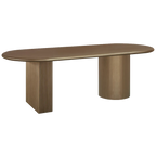 Brunella Oval Dining Table - 2.4m Antique Gold