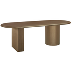 Braxton Oval Dining Table - 2.4m Antique Gold