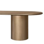 Brunella Oval Dining Table - 2.4m Antique Gold
