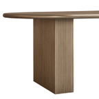 Braxton Oval Dining Table - 2.4m Antique Gold
