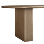 Brunella Oval Dining Table - 2.4m Antique Gold