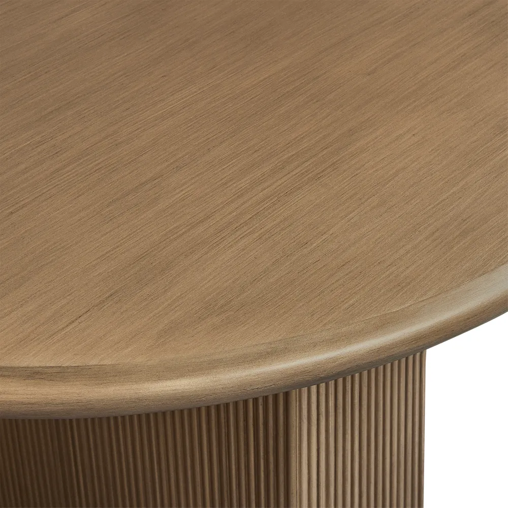 Braxton Oval Dining Table - 2.4m Antique Gold