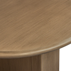 Braxton Oval Dining Table - 2.4m Antique Gold