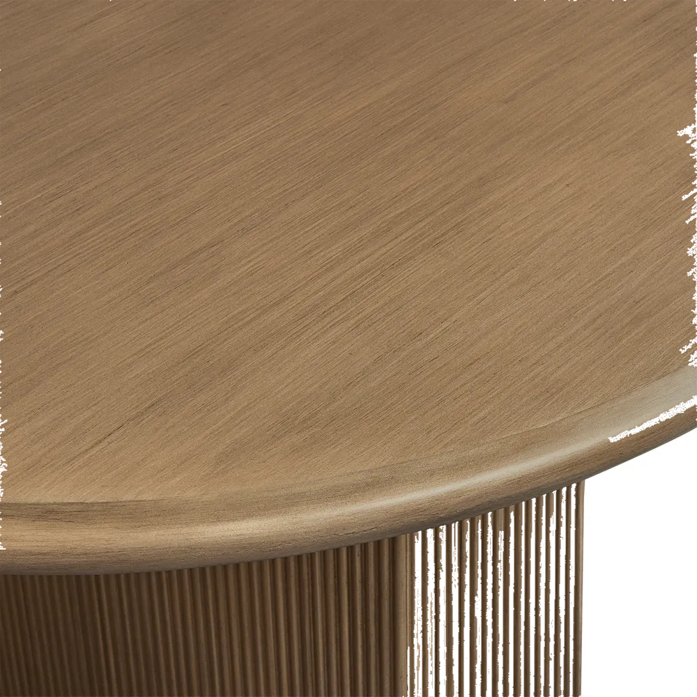 Brunella Oval Dining Table - 2.4m Antique Gold