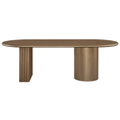 Braxton Oval Dining Table - 2.4m Antique Gold