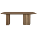 Brunella Oval Dining Table - 2.4m Antique Gold