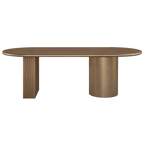 Brunella Oval Dining Table - 2.4m Antique Gold