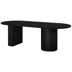 Braxton Oval Dining Table - 2.4m Black
