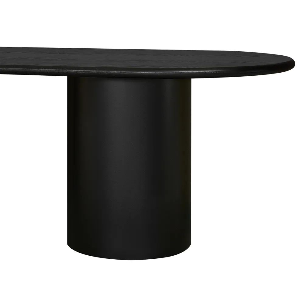 Braxton Oval Dining Table - 2.4m Black