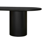 Brunella Oval Dining Table - 2.4m Black