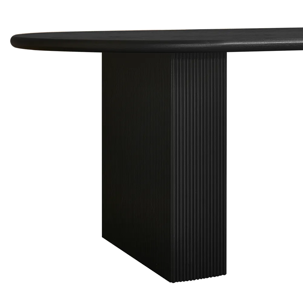 Braxton Oval Dining Table - 2.4m Black