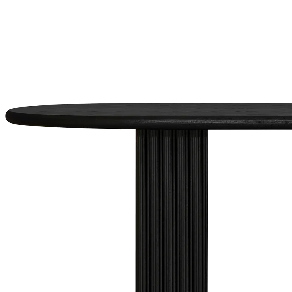 Braxton Oval Dining Table - 2.4m Black