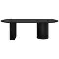 Brunella Oval Dining Table - 2.4m Black