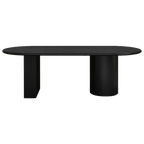 Brunella Oval Dining Table - 2.4m Black