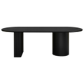 Braxton Oval Dining Table - 2.4m Black