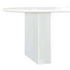 Brunella Oval Dining Table - 2.4m White
