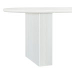 Braxton Oval Dining Table - 2.4m White