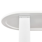Braxton Oval Dining Table - 2.4m White