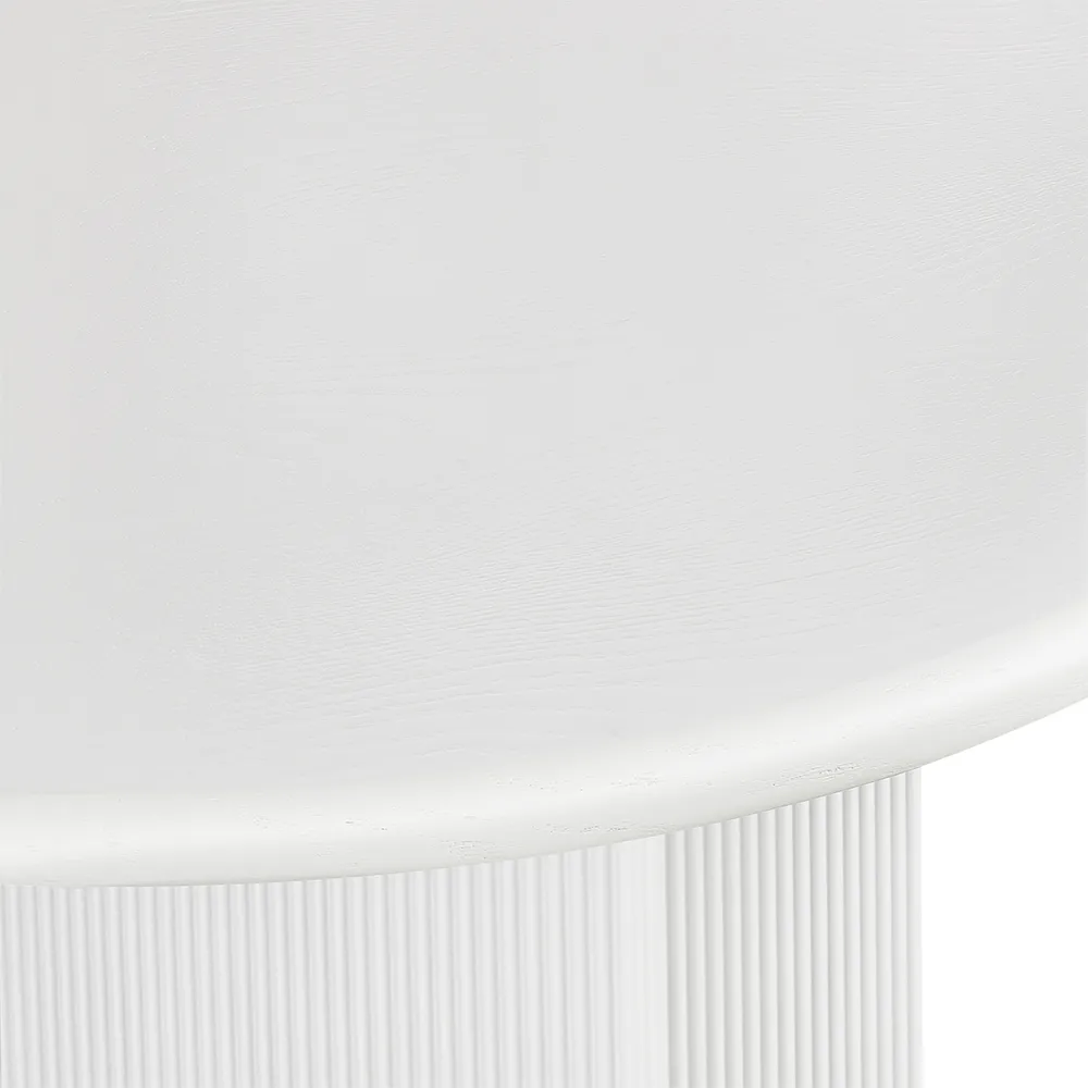 Braxton Oval Dining Table - 2.4m White