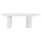 Brunella Oval Dining Table - 2.4m White