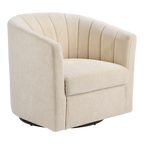 Cadman Swivel Arm Chair - Fawn Chenille