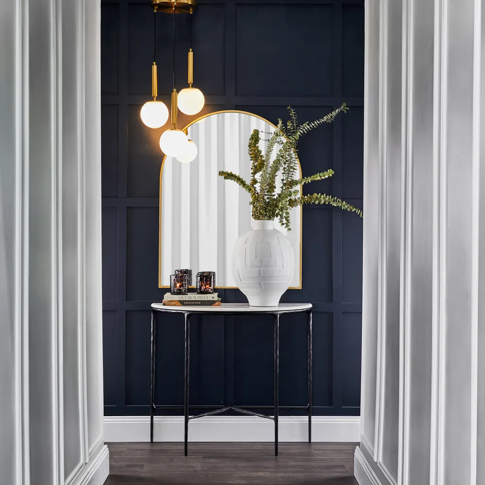 Clifton Pendant - Brushed Brass & Glass