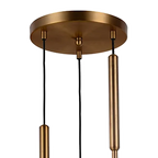 Clifton Pendant - Brushed Brass & Glass