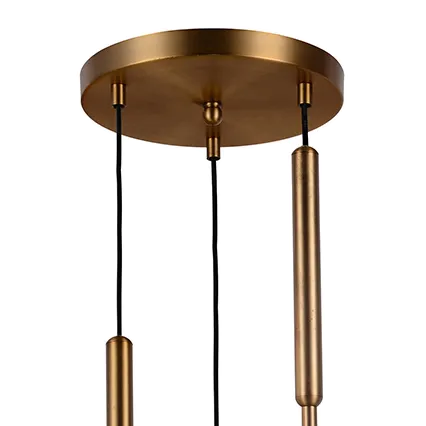 Clifton Pendant - Brushed Brass & Glass