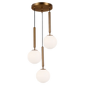 Clifton Pendant - Brushed Brass & Glass