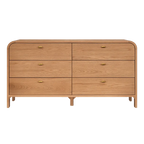 Chisholm 6 Drawer Chest - Natural Oak