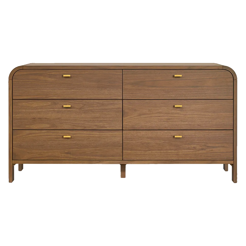 Chisholm 6 Drawer Chest - Walnut