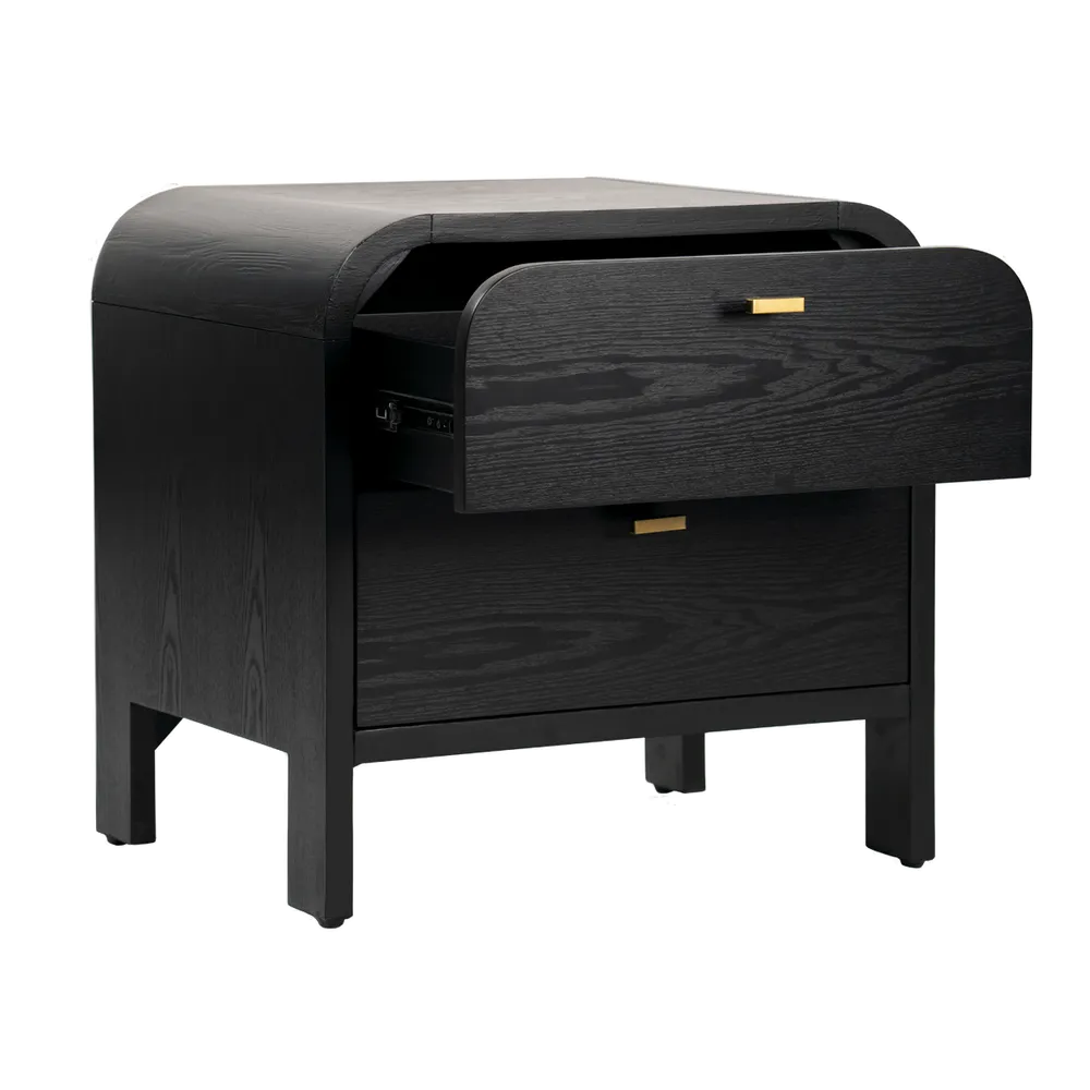 Cheltenham Bedside Table - Black
