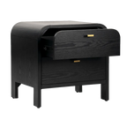 Chisholm Bedside Table - Black