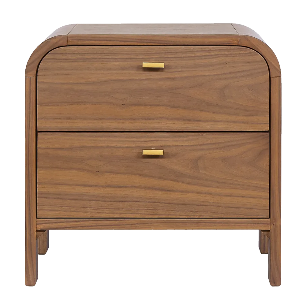 Chisholm Bedside Table - Walnut