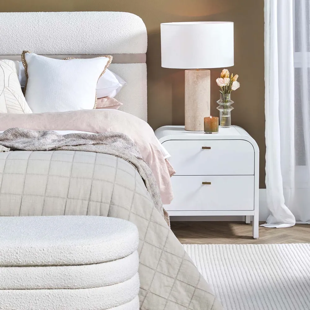 Cheltenham Bedside Table - White