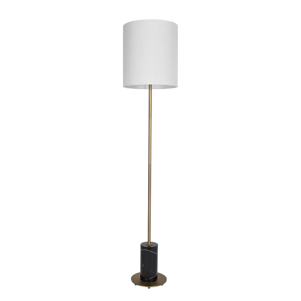 Colby Marble Floor Lamp - White Marble