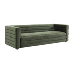 Claremont 3 Seater Sofa - Satin Moss Velvet