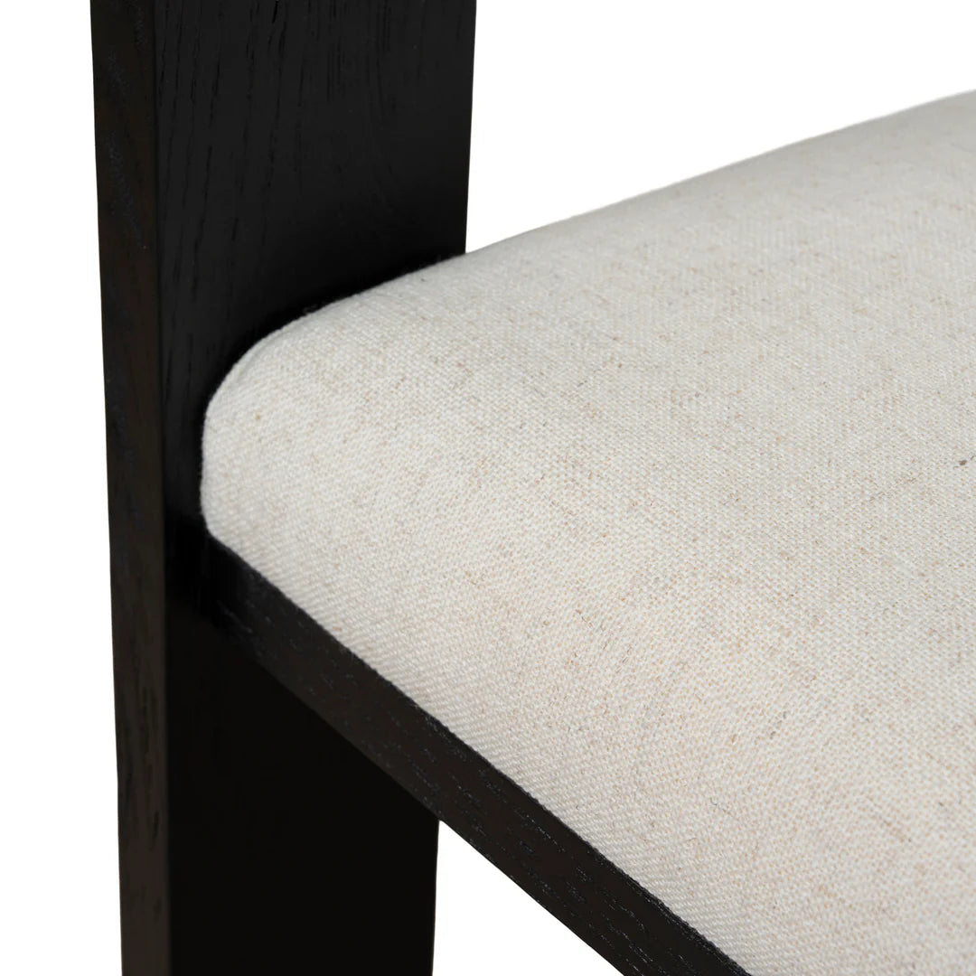 Black ELM Dining Chair - Dawn Beige (Set of 2)