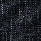 Fabric Dining Chair - Dark Grey with Rattan Back (Set of 2)