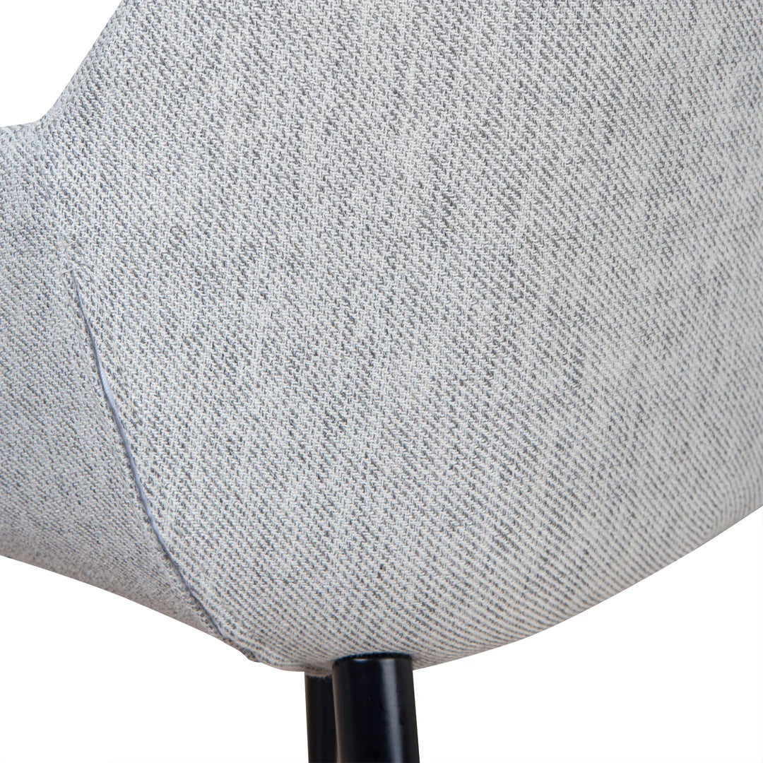 Fabric Dining chair - Silver Grey (Set of 2)