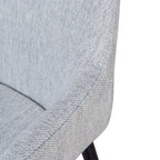 Fabric Dining chair - Silver Grey (Set of 2)
