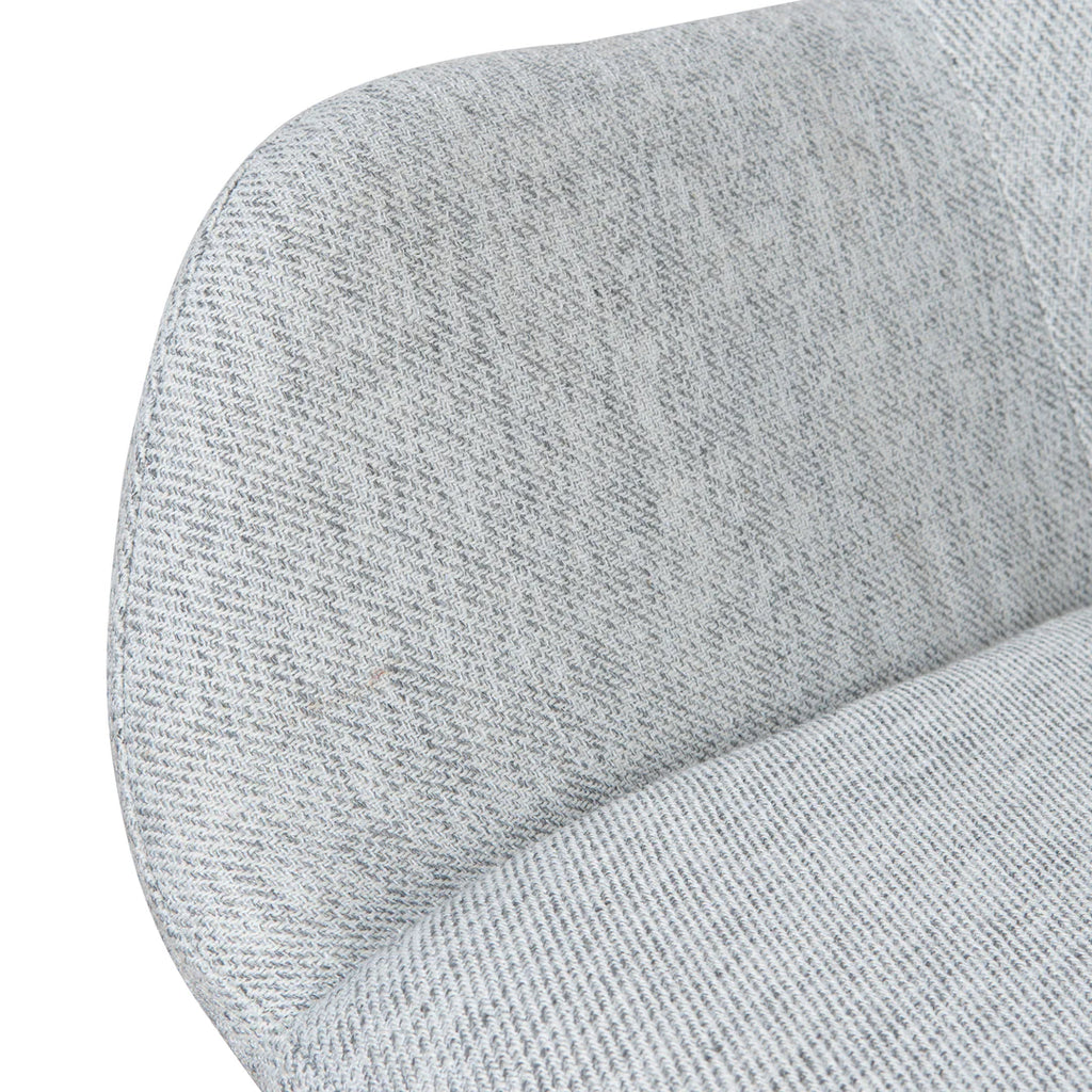 Fabric Dining chair - Silver Grey (Set of 2)