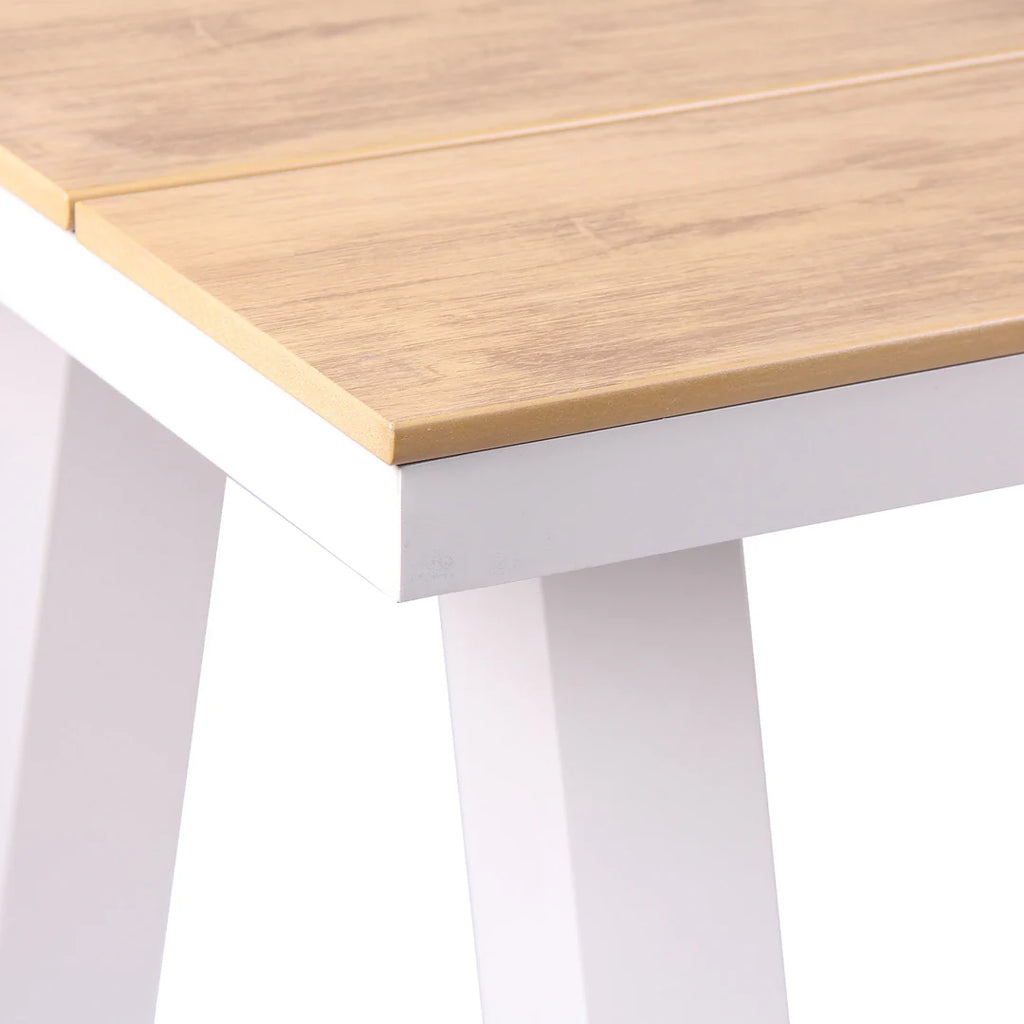 2.3m Sand White Outdoor Dining Table - Natural