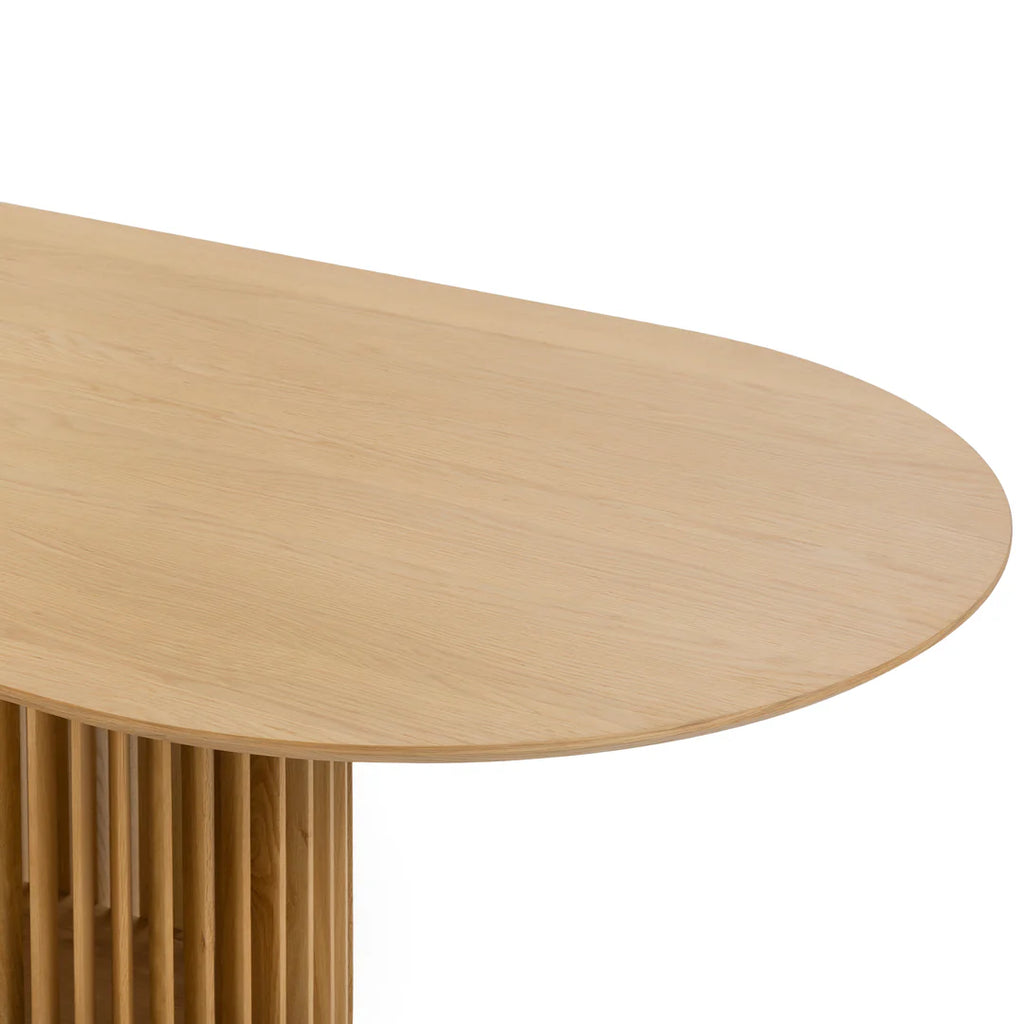 2.8m Oval Dining Table - Natural