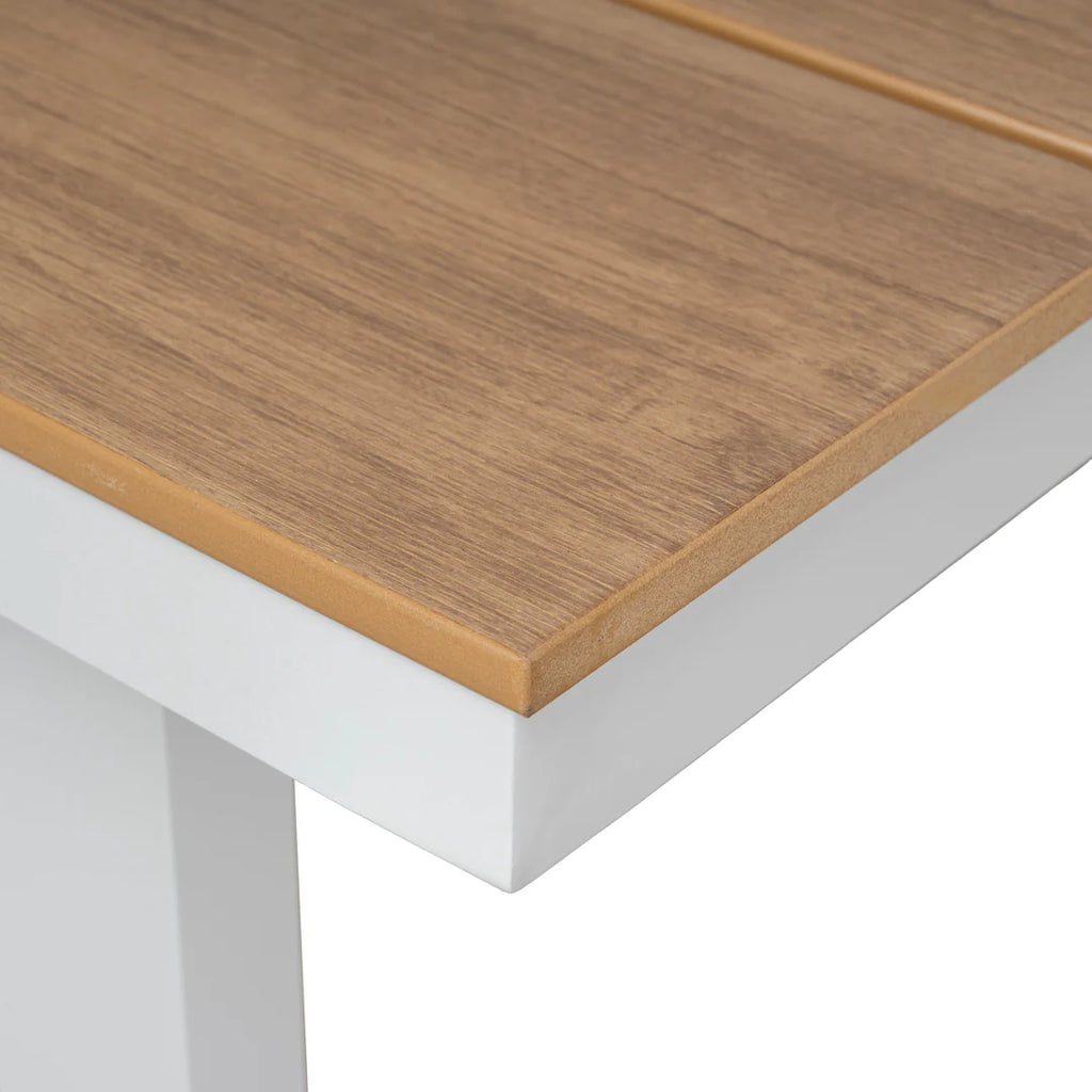 1.6m Sand White Outdoor Dining Table - Natural
