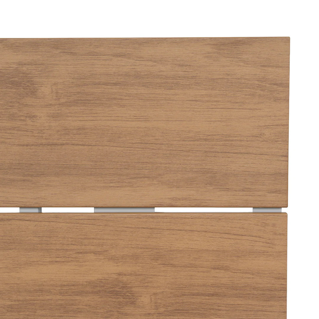 1.6m Sand White Outdoor Dining Table - Natural