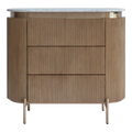 Demarco 3 Drawer Chest - Antique Gold