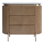 Demarco 3 Drawer Chest - Antique Gold