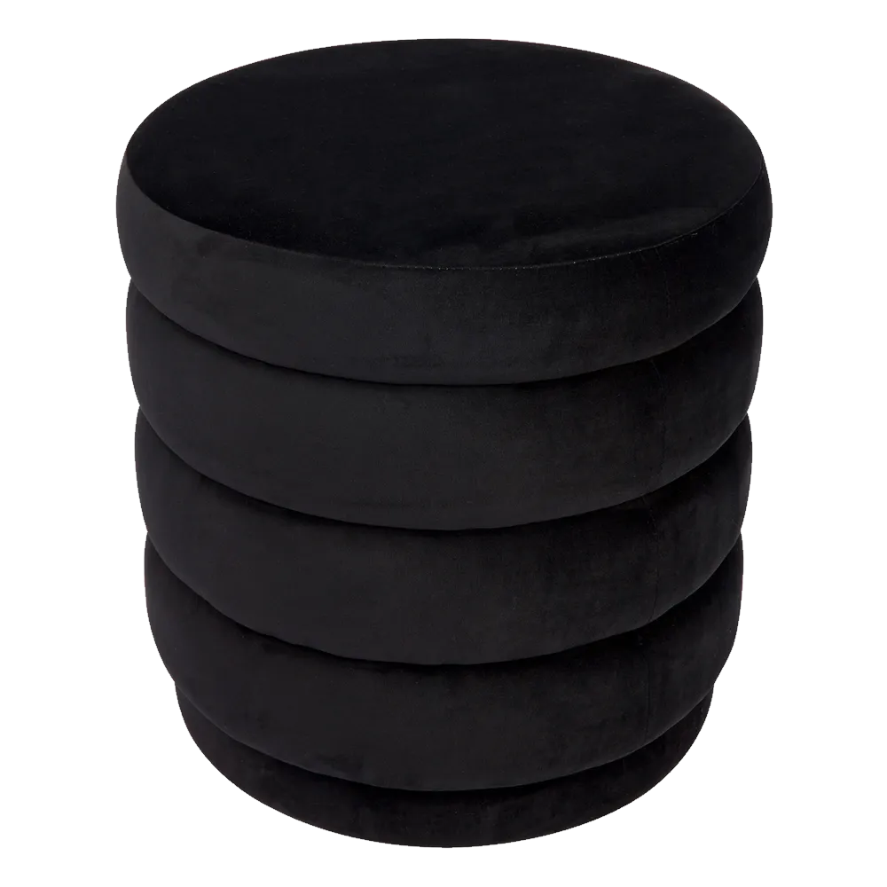 Demi Stool - Black Velvet